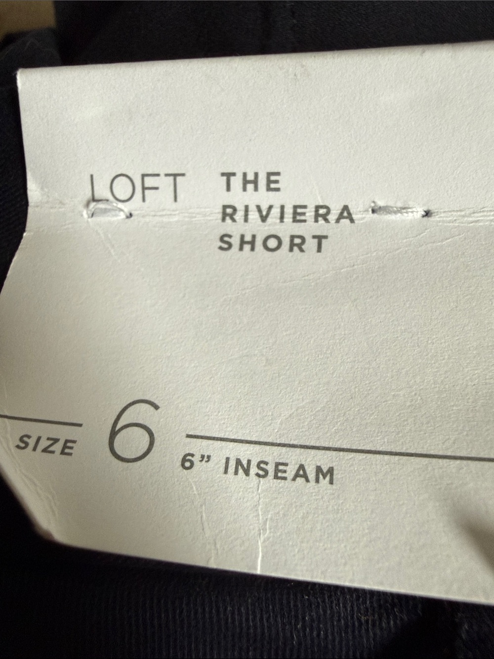 Loft Navy Shorts - Picture 4 of 4